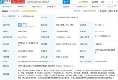 张一鸣卸任字节跳动法人及执行董事，张利东接任 Company Registration Change and Business Scope Analysis